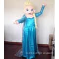 elsa dress cosplay costume in frozen mascot costume adult elsa costume